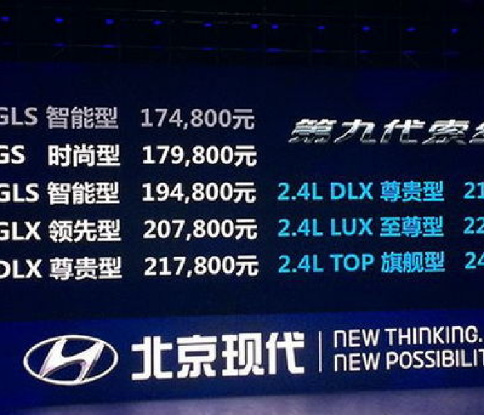 【北京现代汽车价格/北京现代汽车价格表】