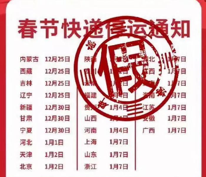 快递什么时候停发2025宝鸡（宝鸡啥时候停快递）